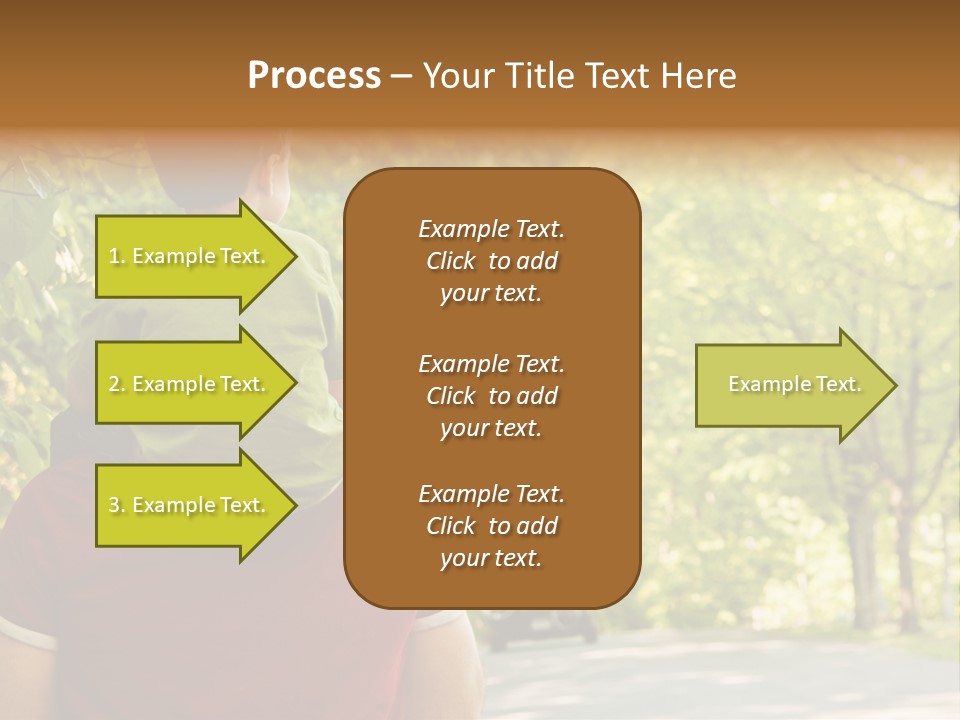 People Backs Little Boy PowerPoint Template
