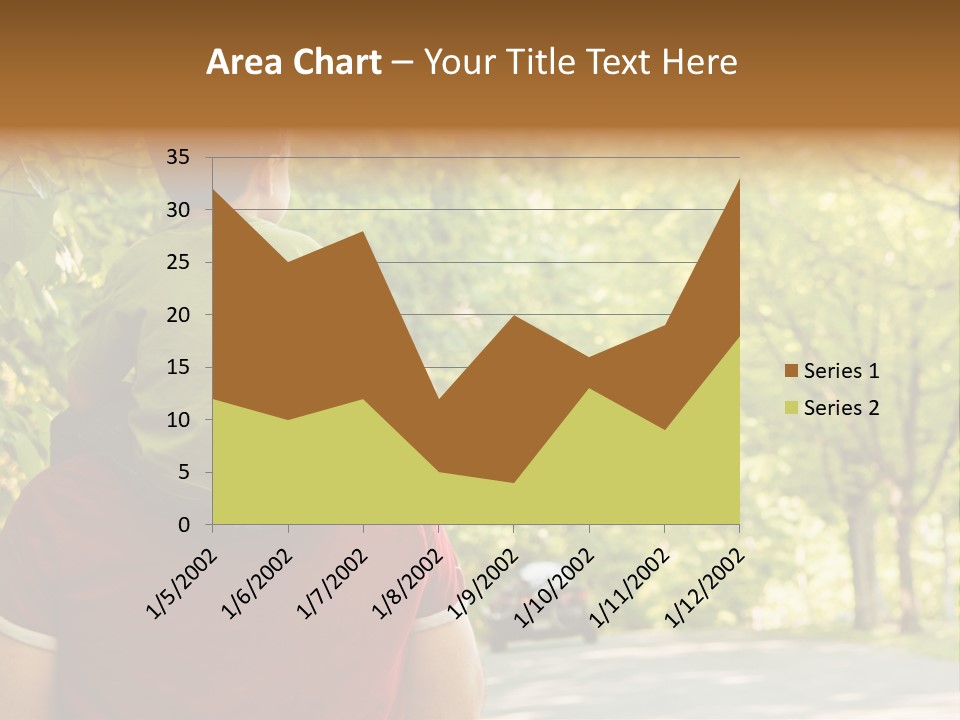 People Backs Little Boy PowerPoint Template