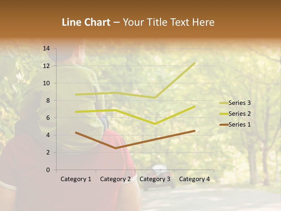 People Backs Little Boy PowerPoint Template