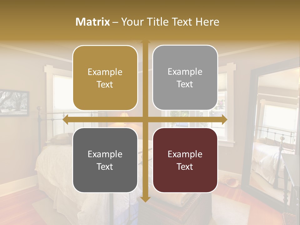 Model Bed Flower PowerPoint Template