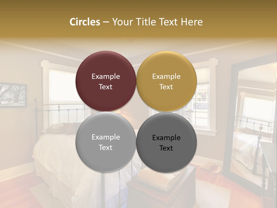 Model Bed Flower PowerPoint Template