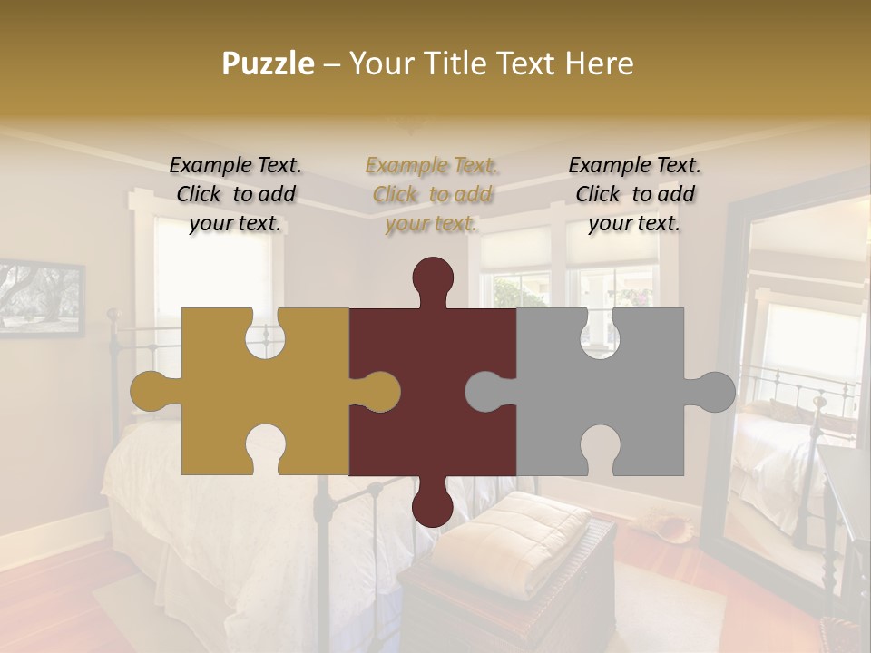 Model Bed Flower PowerPoint Template