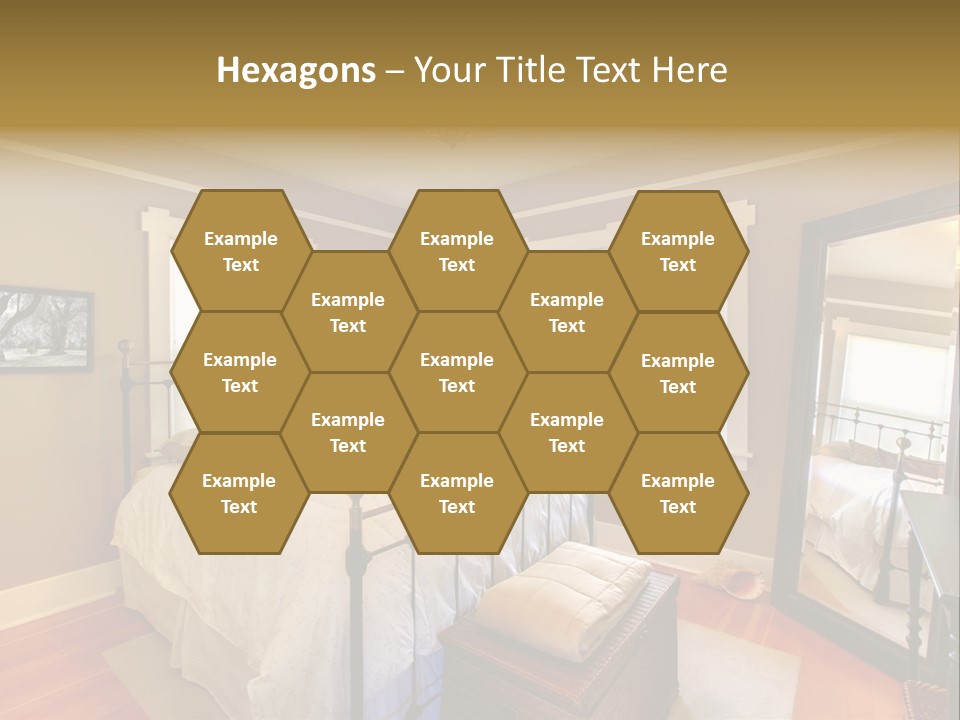 Model Bed Flower PowerPoint Template