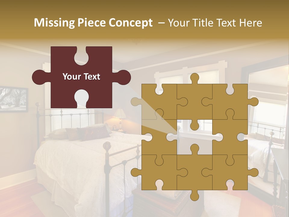 Model Bed Flower PowerPoint Template