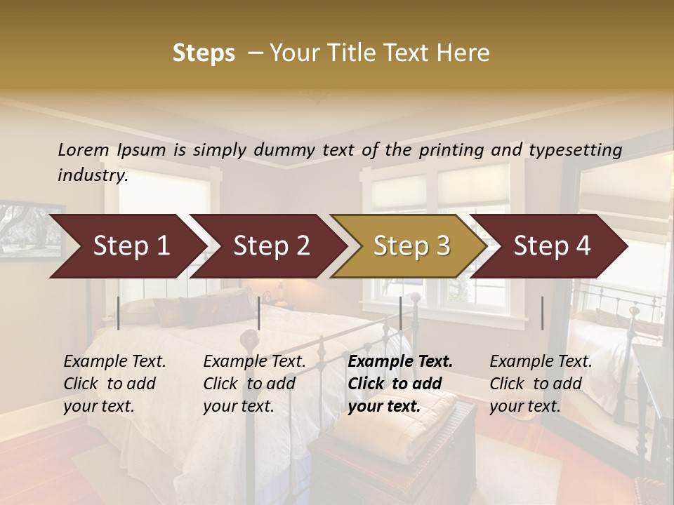 Model Bed Flower PowerPoint Template