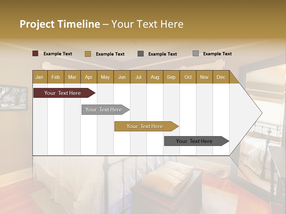Model Bed Flower PowerPoint Template