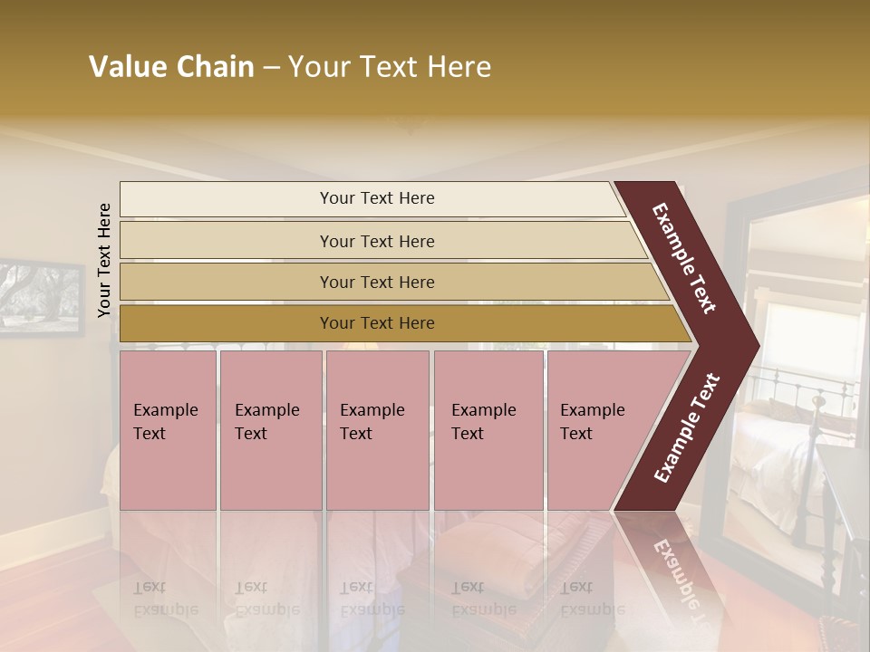 Model Bed Flower PowerPoint Template