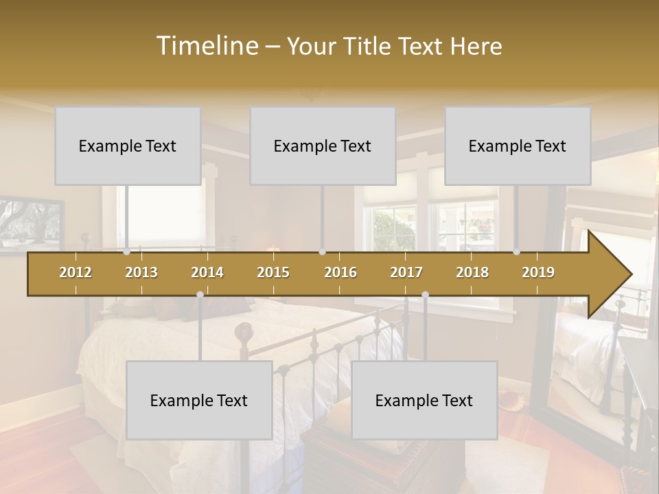 Model Bed Flower PowerPoint Template