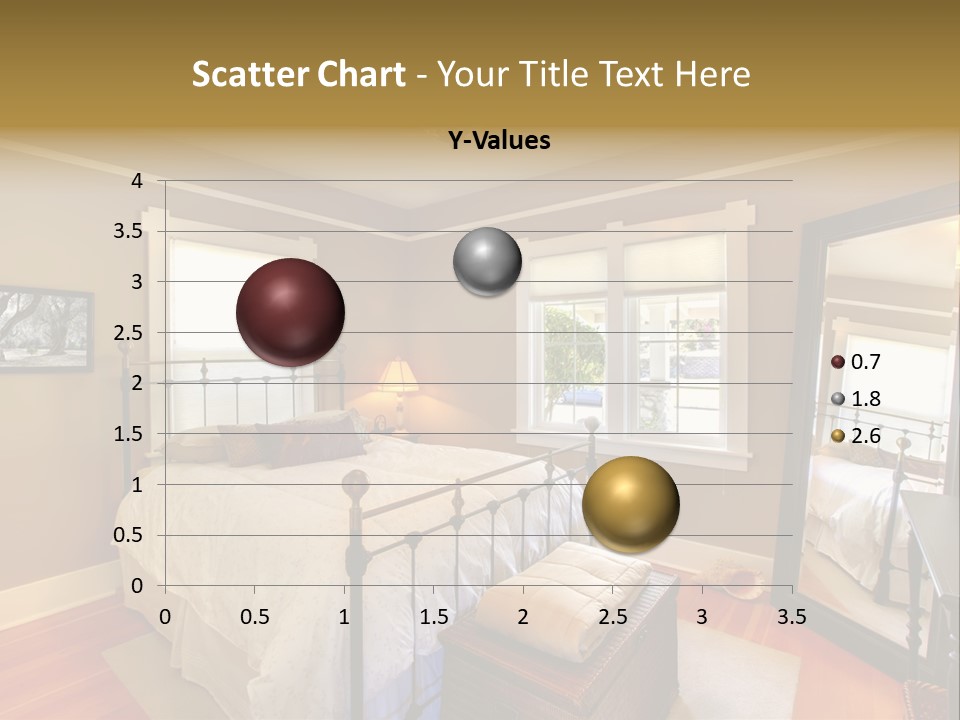 Model Bed Flower PowerPoint Template