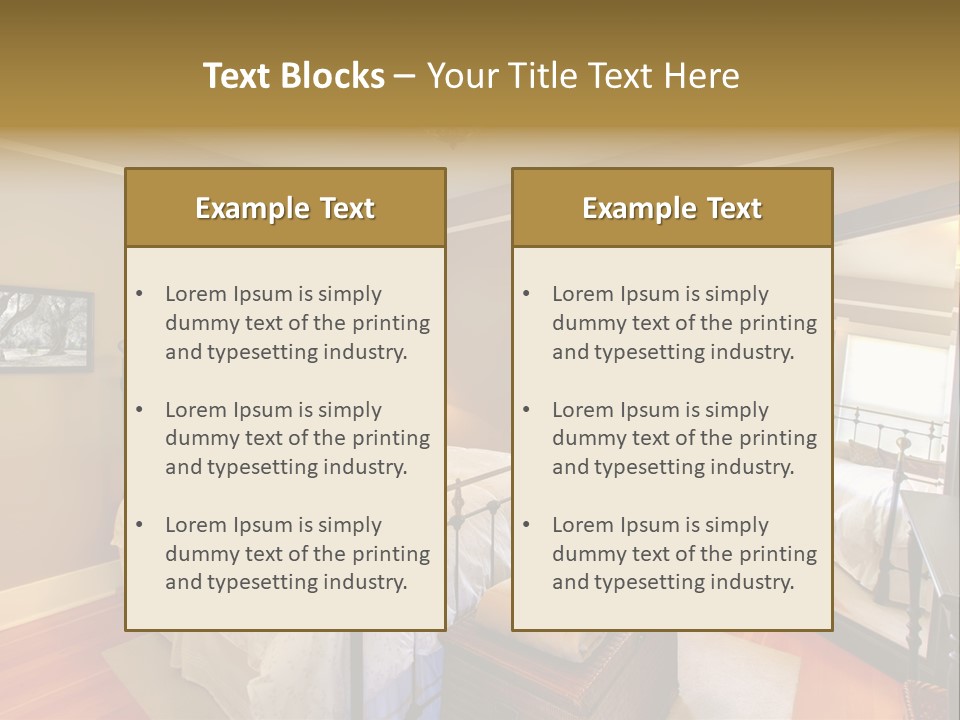 Model Bed Flower PowerPoint Template