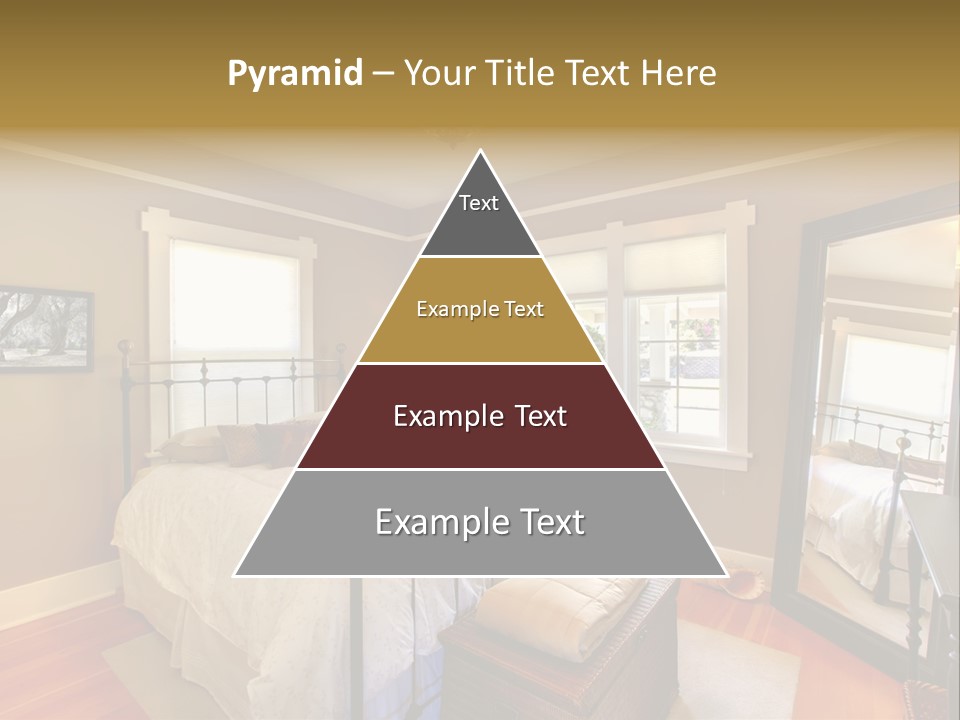 Model Bed Flower PowerPoint Template