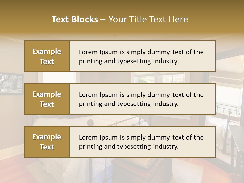 Model Bed Flower PowerPoint Template