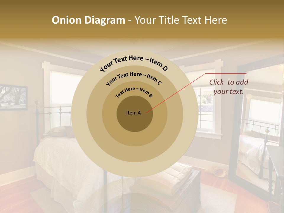 Model Bed Flower PowerPoint Template