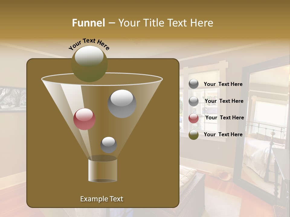 Model Bed Flower PowerPoint Template