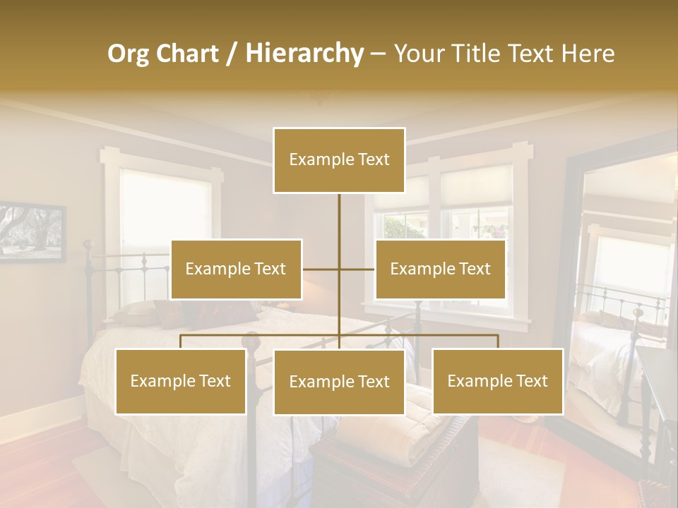 Model Bed Flower PowerPoint Template