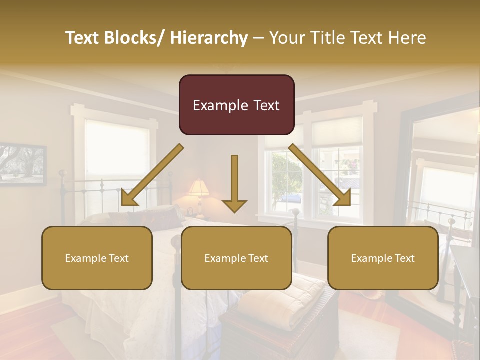 Model Bed Flower PowerPoint Template