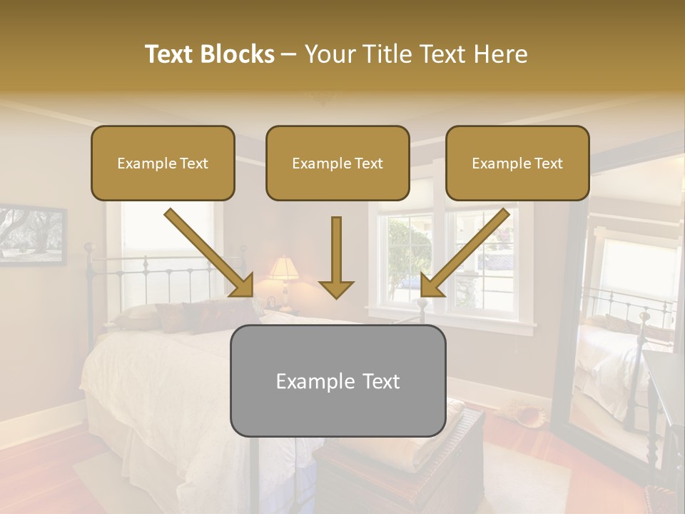 Model Bed Flower PowerPoint Template