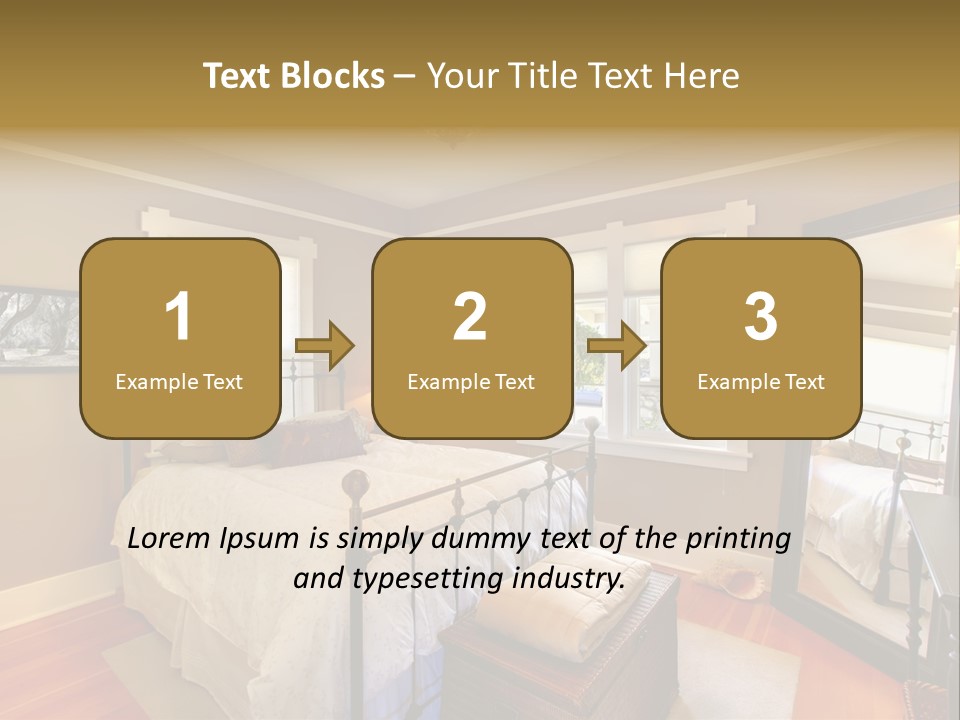 Model Bed Flower PowerPoint Template