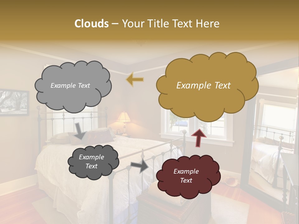 Model Bed Flower PowerPoint Template