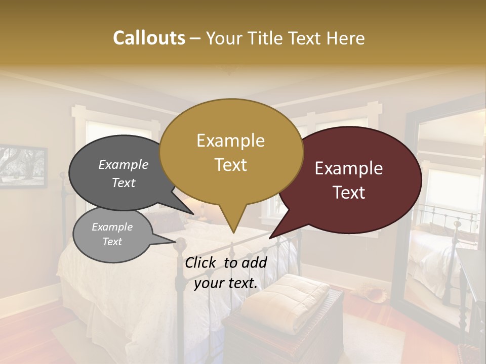 Model Bed Flower PowerPoint Template