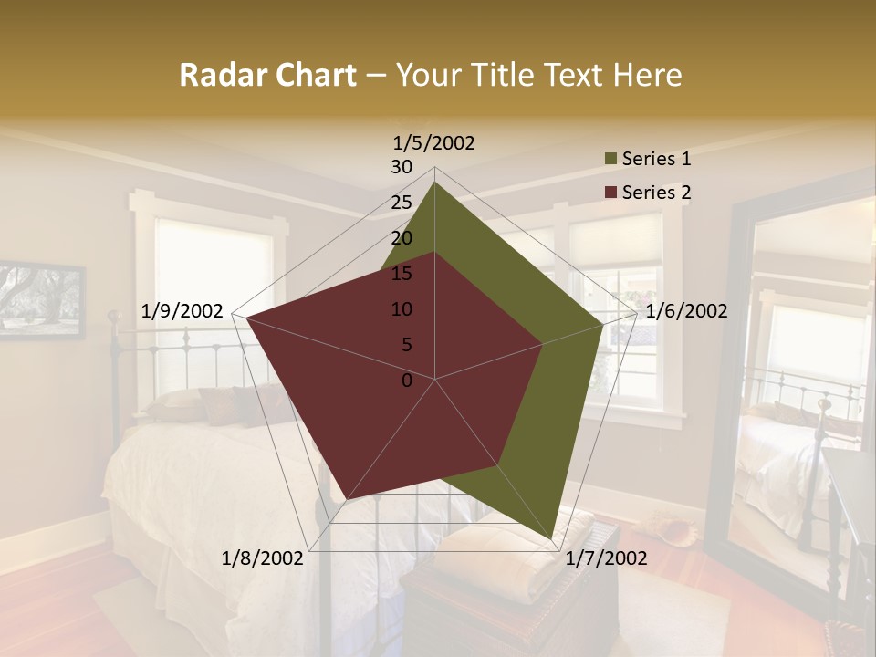 Model Bed Flower PowerPoint Template