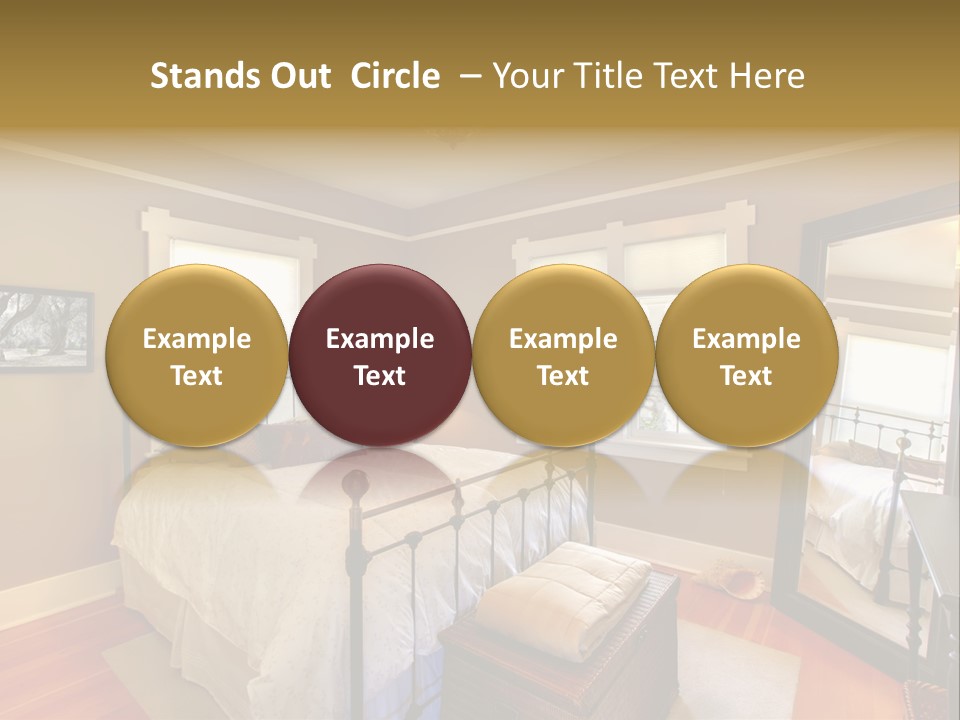 Model Bed Flower PowerPoint Template