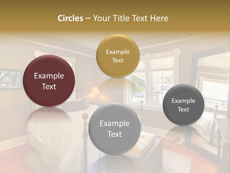 Model Bed Flower PowerPoint Template