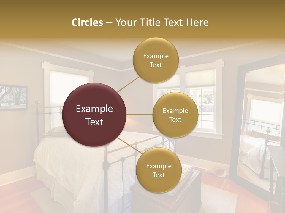 Model Bed Flower PowerPoint Template