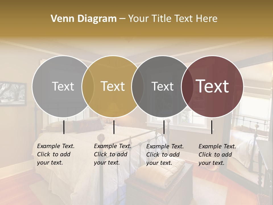 Model Bed Flower PowerPoint Template