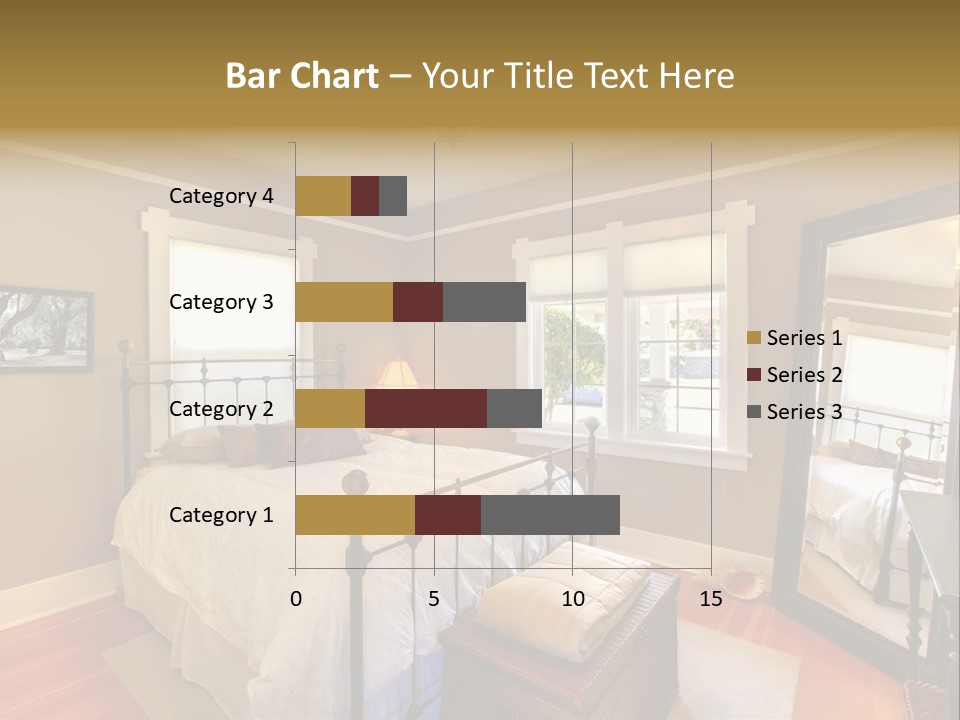 Model Bed Flower PowerPoint Template