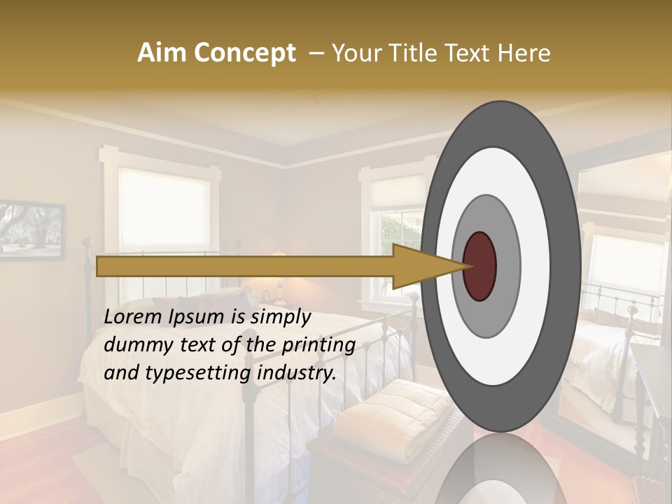 Model Bed Flower PowerPoint Template