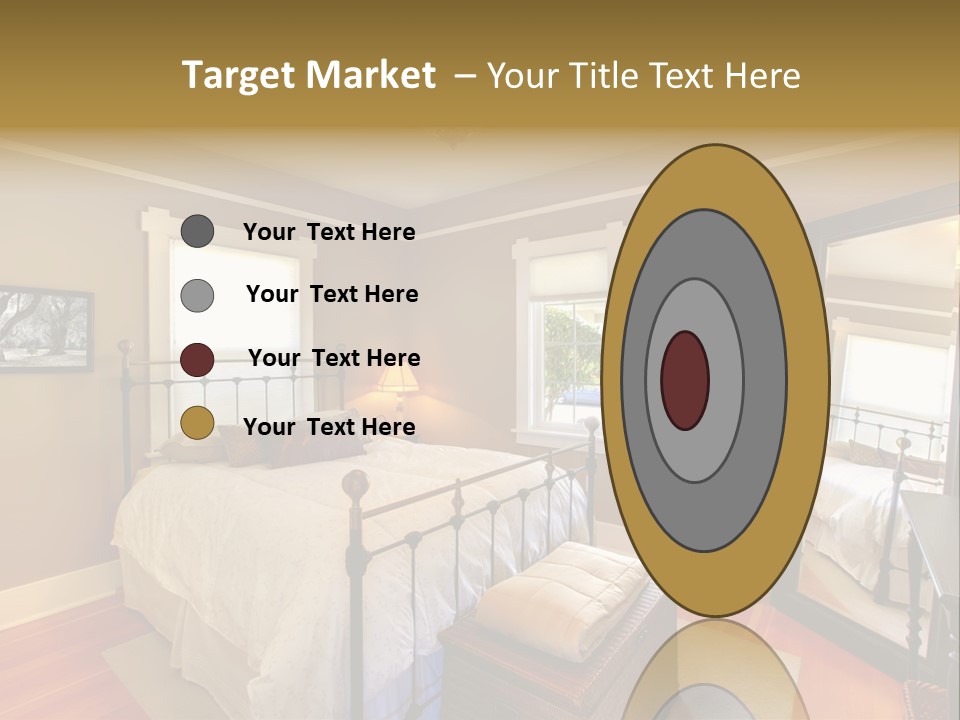 Model Bed Flower PowerPoint Template