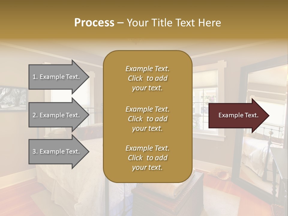 Model Bed Flower PowerPoint Template