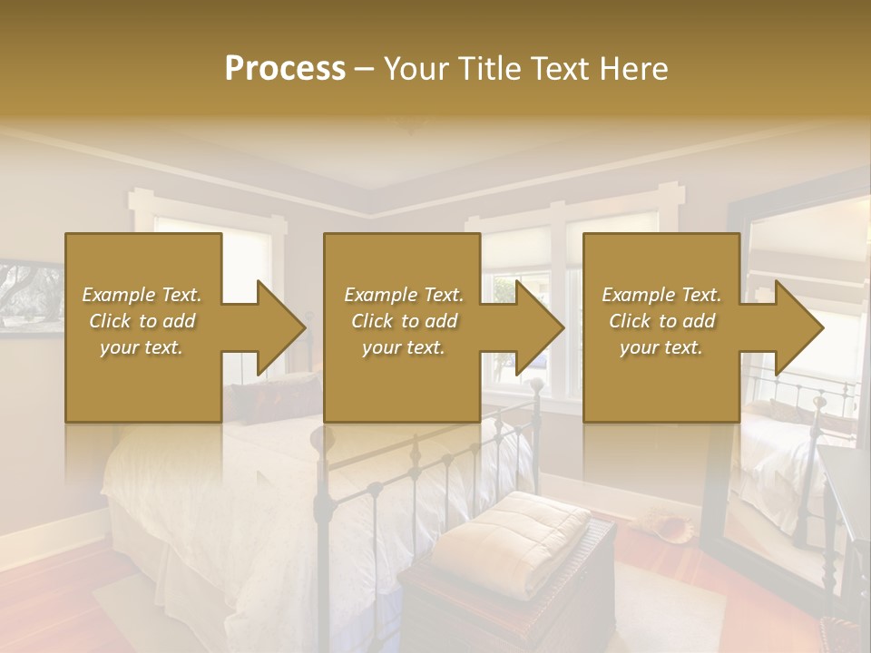 Model Bed Flower PowerPoint Template