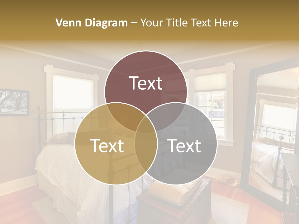 Model Bed Flower PowerPoint Template