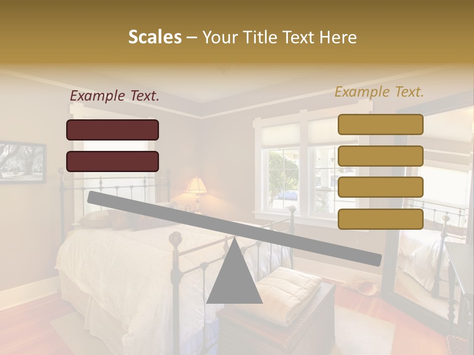 Model Bed Flower PowerPoint Template