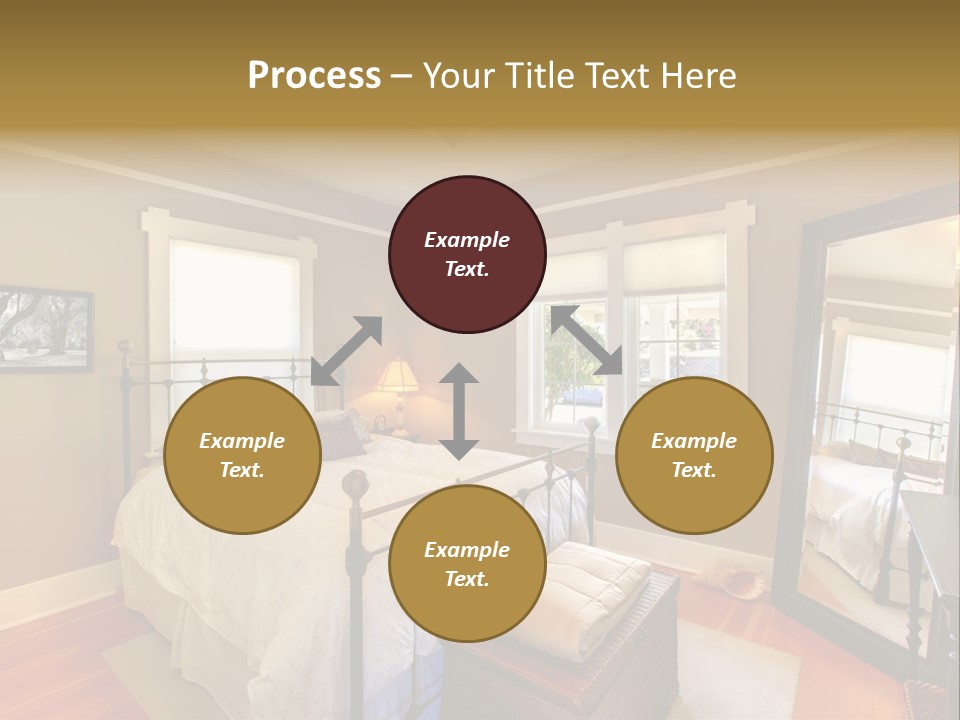 Model Bed Flower PowerPoint Template