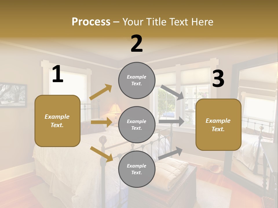 Model Bed Flower PowerPoint Template