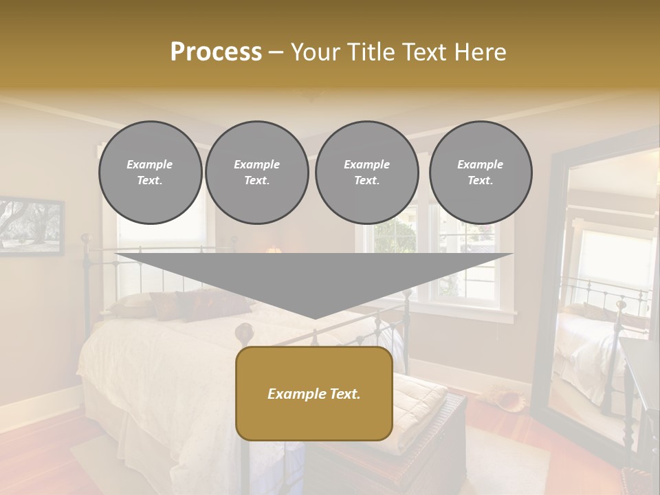 Model Bed Flower PowerPoint Template