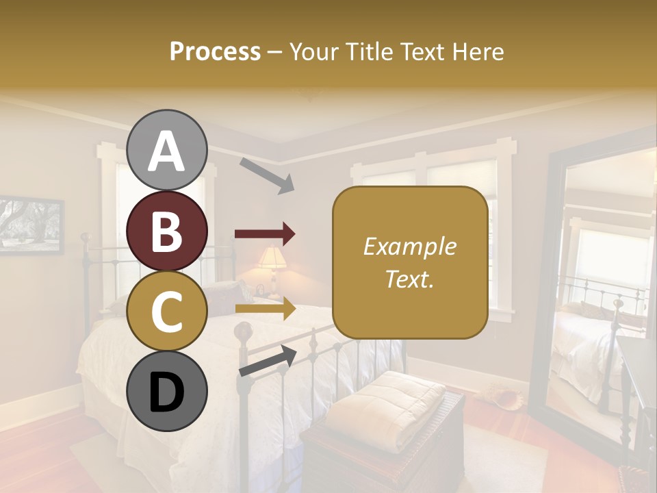 Model Bed Flower PowerPoint Template
