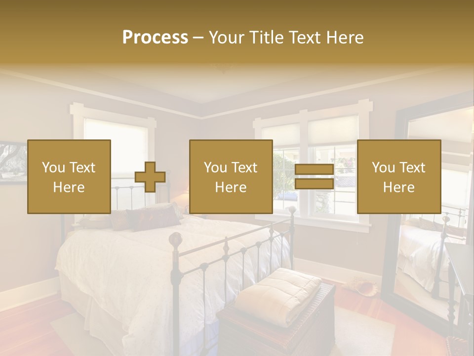 Model Bed Flower PowerPoint Template