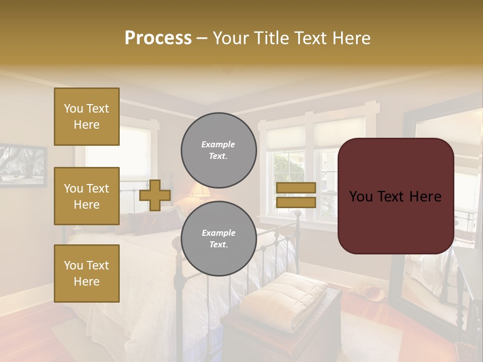 Model Bed Flower PowerPoint Template