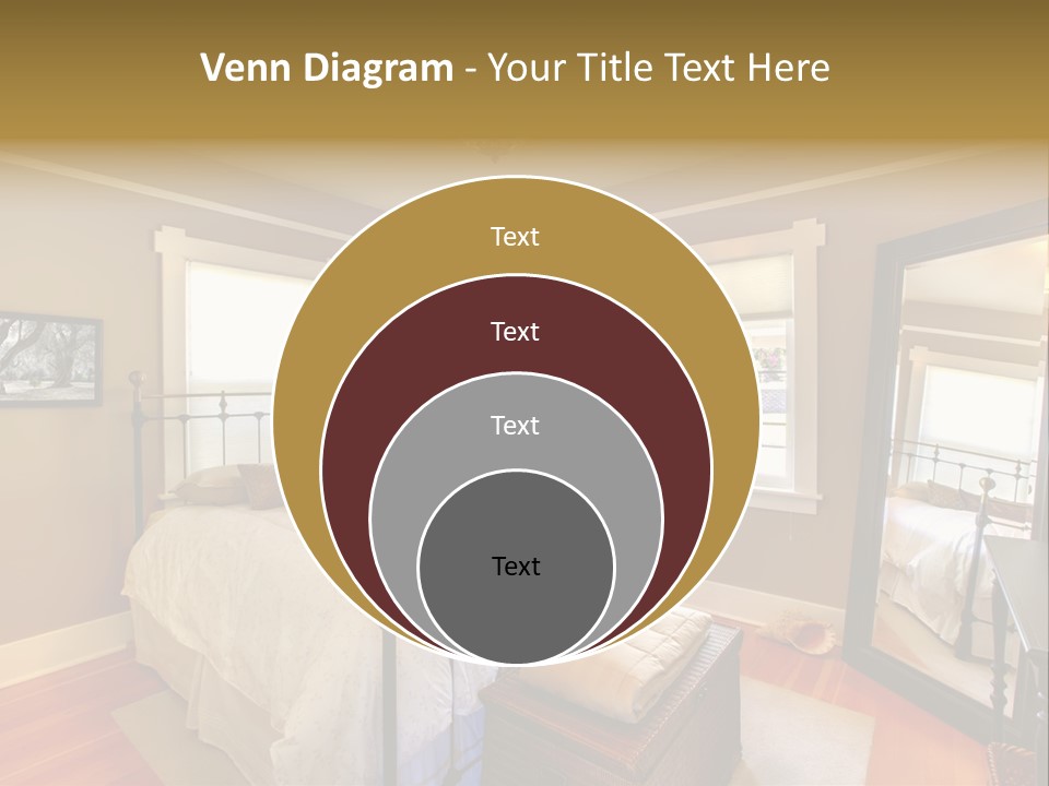 Model Bed Flower PowerPoint Template