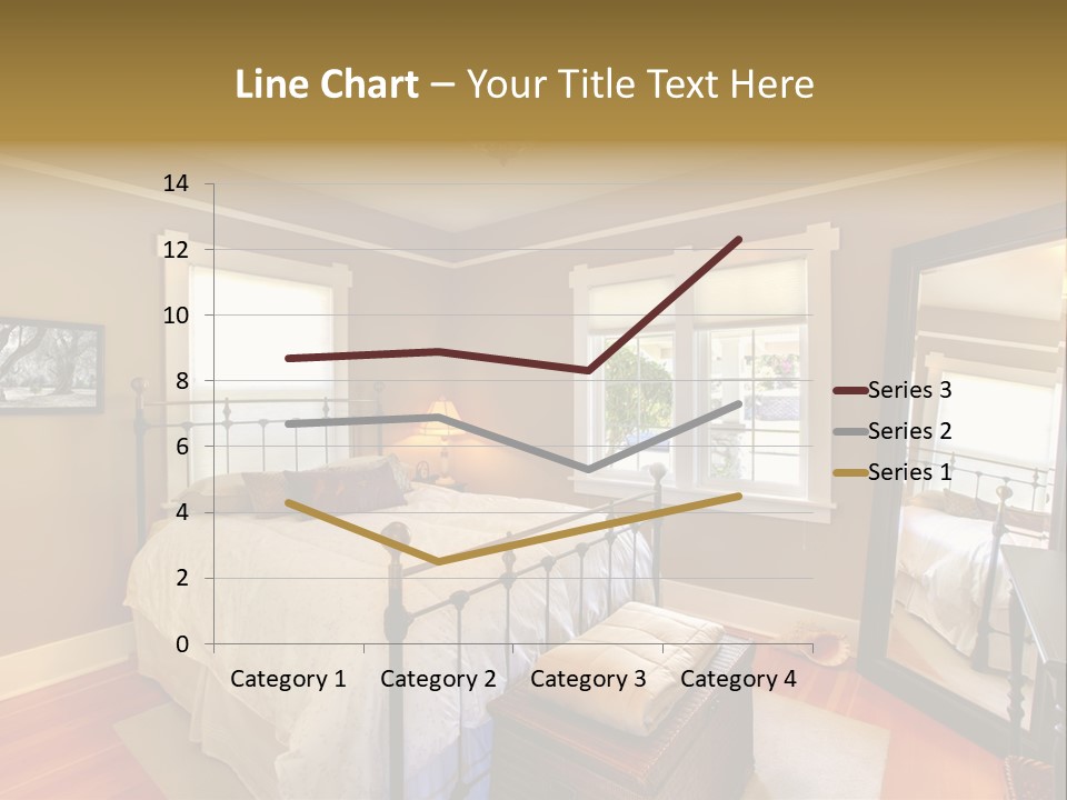 Model Bed Flower PowerPoint Template