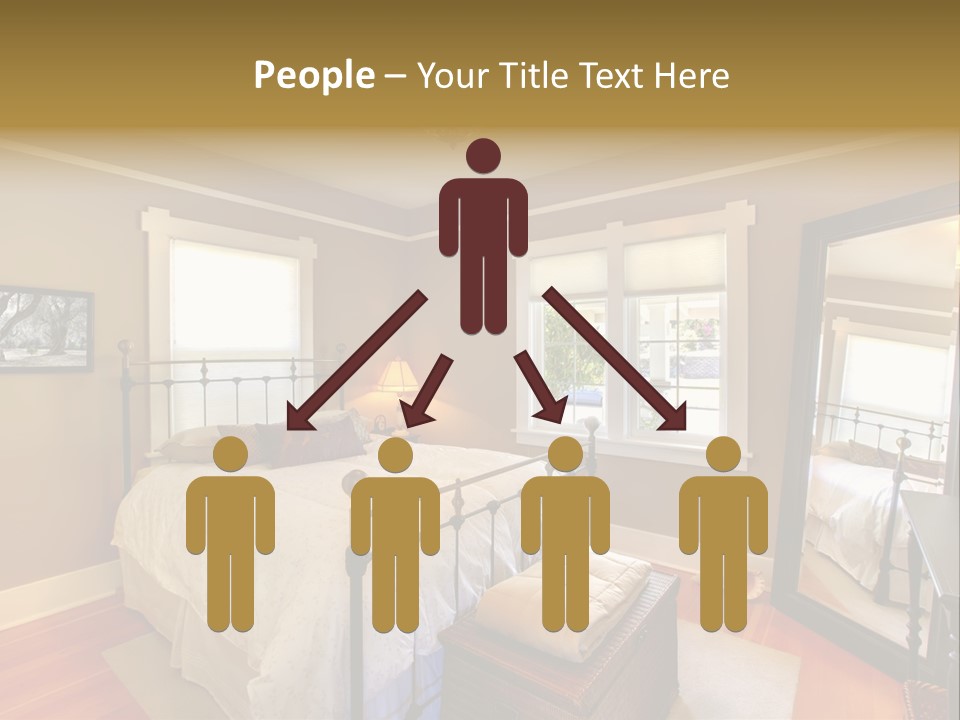 Model Bed Flower PowerPoint Template