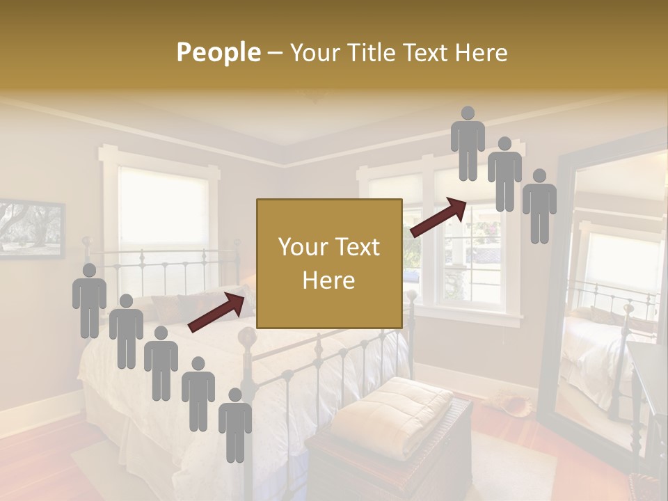 Model Bed Flower PowerPoint Template