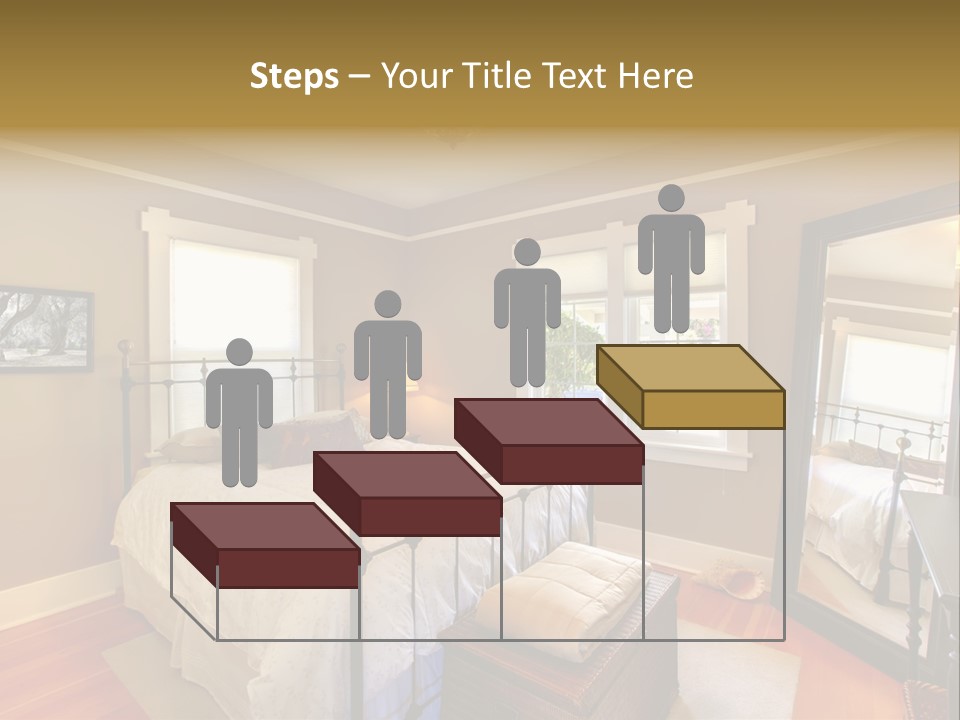 Model Bed Flower PowerPoint Template