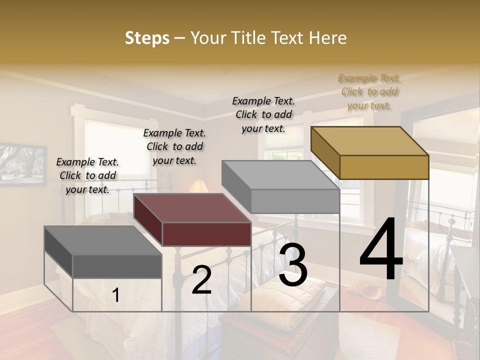 Model Bed Flower PowerPoint Template