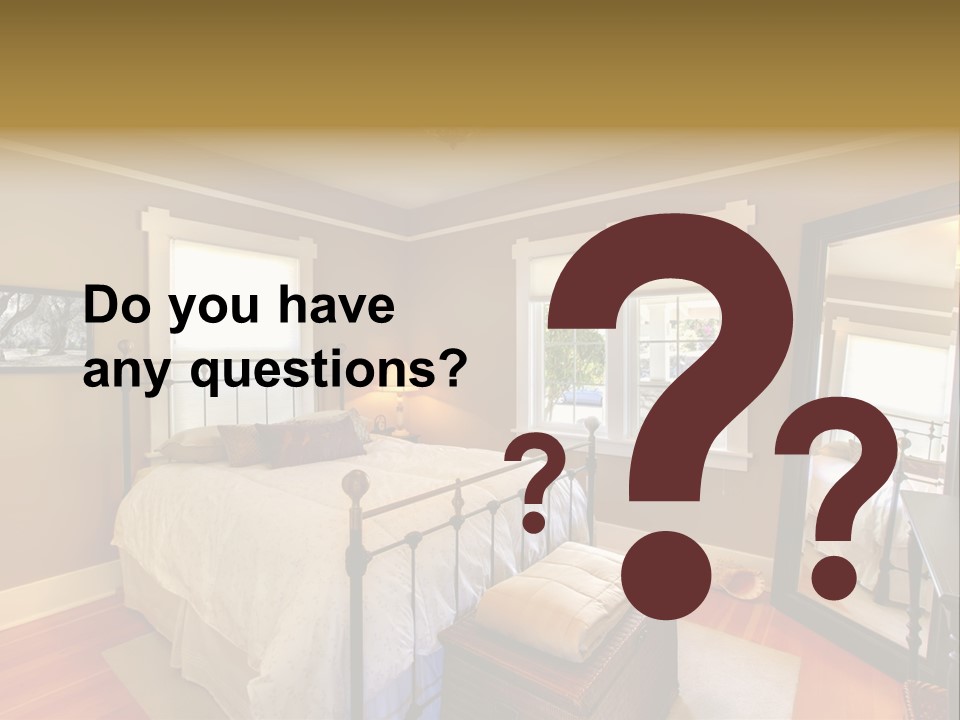 Model Bed Flower PowerPoint Template