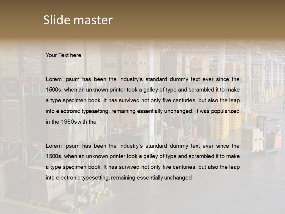 Logistic Vehicle Store PowerPoint Template